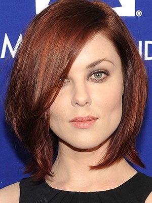 Anna Nalick Elaborately Lace Front Synthetic Straight Wig