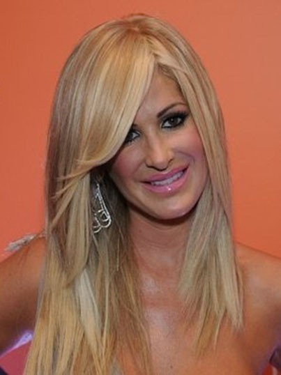 Kim Zolciak Stylish Straight Lace Front Human Hair Wig