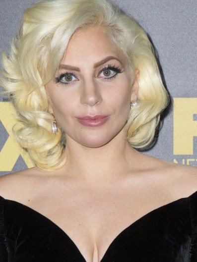 Lady Gaga Seductive Lace Front Human Hair Wavy Wig