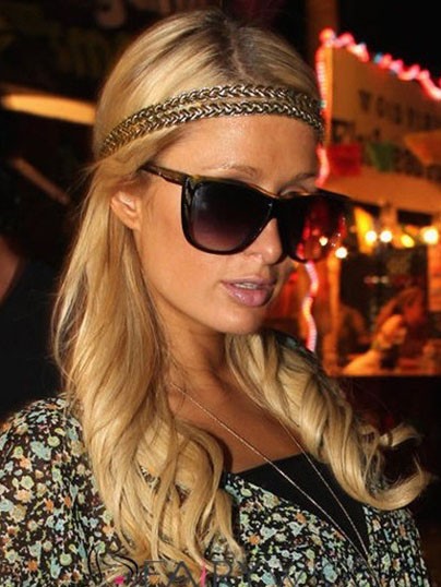 Paris Hilton Shimmering Synthetic Wavy Lace Front Wig