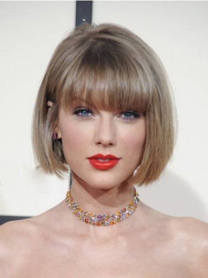 Taylor Swift Pretty Straight Capless Human Hair Wig