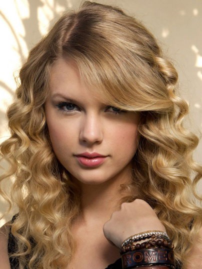 Taylor Swift Natural Wavy Lace Front Synthetic Wig