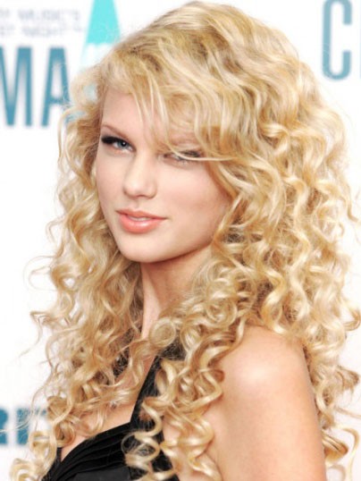 Taylor Swift Charming Wavy Lace Front Synthetic Wig