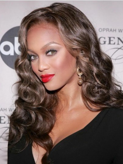 Tyra Banks Fabulous Lace Front Wavy Synthetic Wig