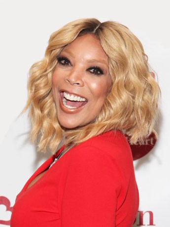 Elegant Wendy Williams Wavy Remy Human Hair Lace Front Wig