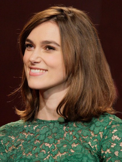 Pretty Keira Knightley Straight Lace Front Remy Human Hair Wig