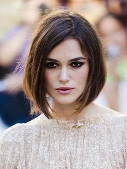 New Style Keira Knightley Straight Lace Front Remy Human Hair Wig