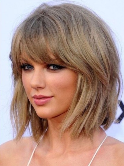 Taylor Swift Striking Straight Capless Remy Human Hair Wig