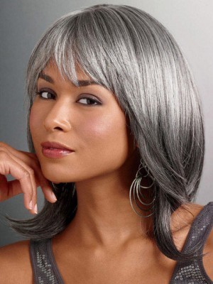 Foxy Silver Synthetic Lace Front Wig