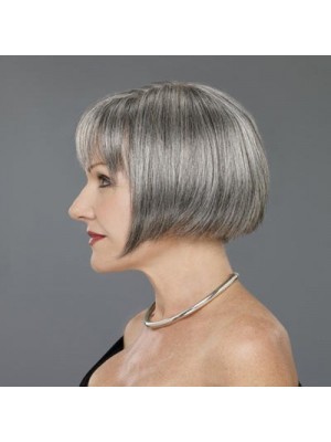 Mid-length Classic Gray Wig