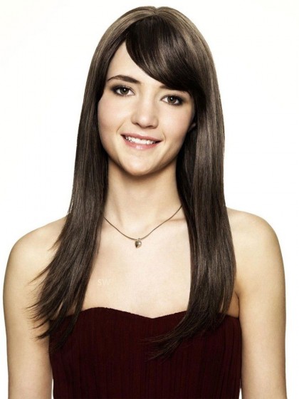 Stylish Capless Remy Human Hair Straight Wig