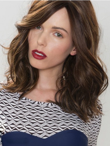 Charming Wavy Capless Remy Human Hair Wig