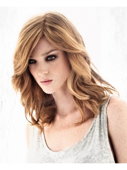 Striking Wavy Lace Front Remy Human Hair Wig