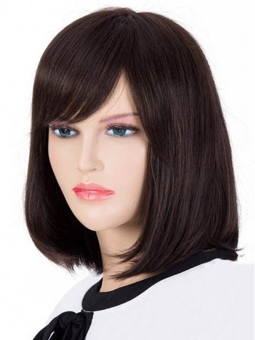 Pretty Remy Human Hair Straight Capless Wig