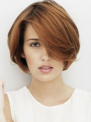 Short Lace Front Straight Remy Human Hair Wig