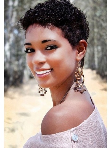 Stylish Short Curly Human Hair Full Lace Wig