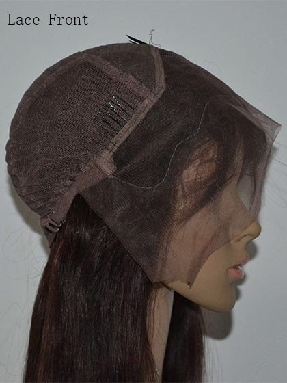 Designed Straight Human Hair Lace Front Wig