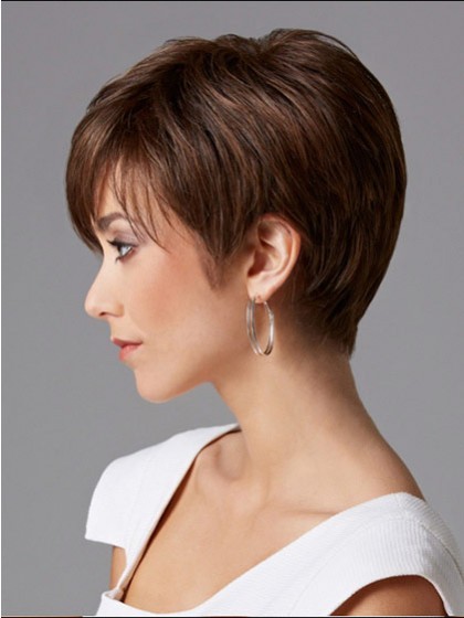 Fashionable Short Straight Human Hair Wig