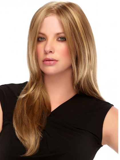 Magnificent Long Lace Front Straight Remy Human Hair Wig