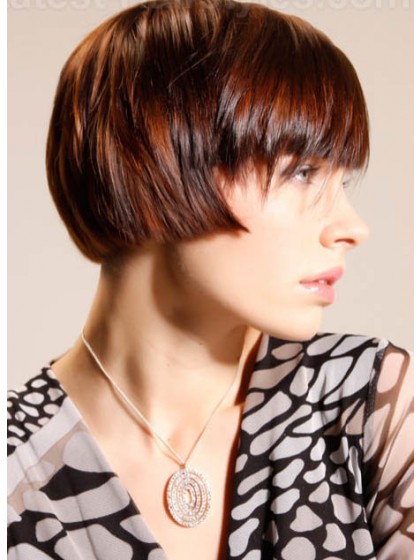 Wonderful Capless Hairstyle Human Hair Wig 