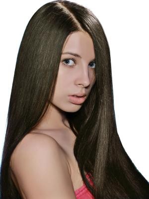 Indian Silky Human Hair Straight Lace Front Wig