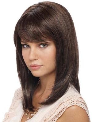 Straight Lace Front Silky Human Hair Wig