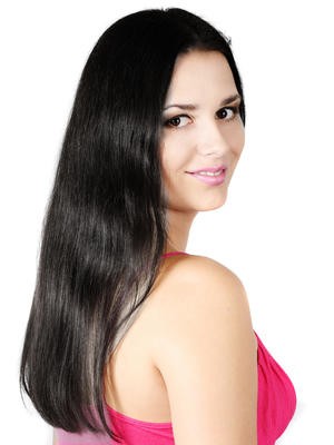 Awesome Long Length Human Hair Lace Front Straight Wig