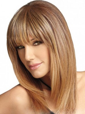 Smooth Straight Human Hair Lace Front Wig