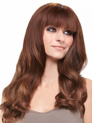 Cute Lace Front Long Wavy Remy Human Hiar Wig