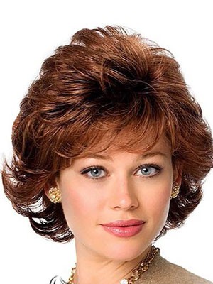 Wonderful Capless Human Hair Wavy Wig