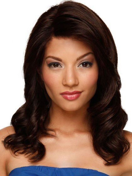 Luxury Lace Front Medium Wavy Remy Hair Wig