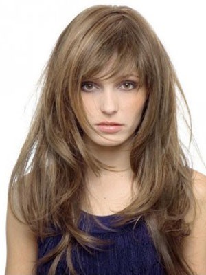 Elaborately Capless Human Hair Long Straight Wig