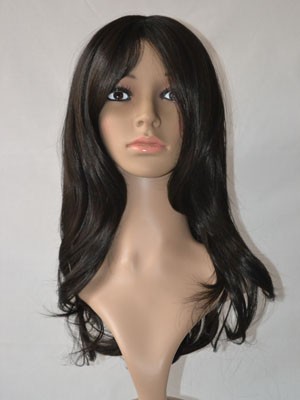 Chic Human Hair Straight Lace Front Wig