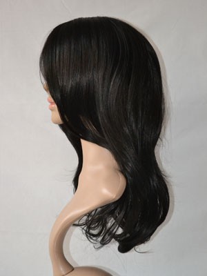 Chic Human Hair Straight Lace Front Wig