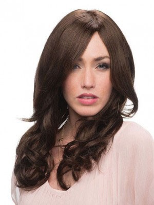 Attractive Human Hair Wavy Capless Wig