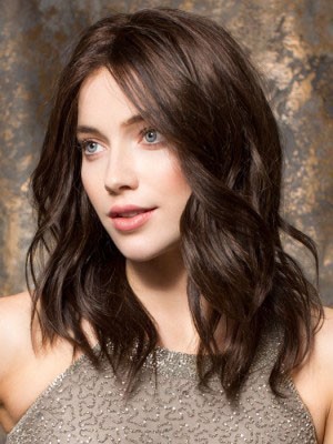 Comfortable Human Hair Wavy Lace Front Wig