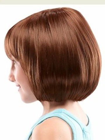 Straight Shoulder Length Lace Front Girls Wig