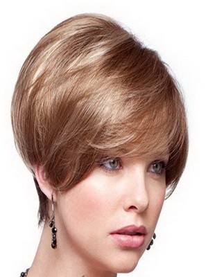 Full Lace Short Straight Human Hair Wig For Woman