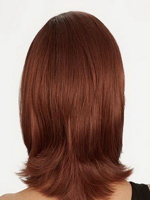 Full Lace Straight Medium Human Hair Wig For Woman