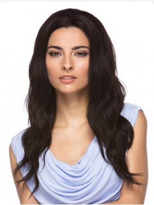 Stylish Lace Front Remy Human Hair Wavy Wig