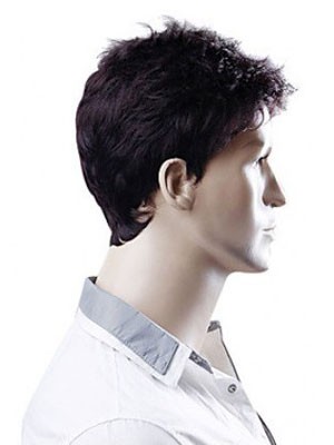 High Quality Short Synthetic Mens Wig