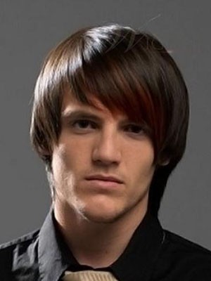 Concise Straight Capless Men's Wig