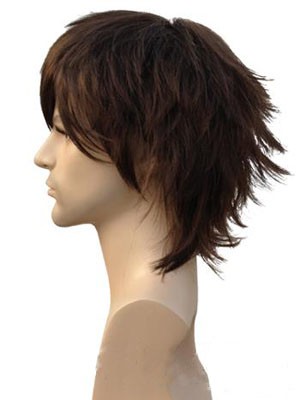 Attractive Human Hair Straight Capless Wig