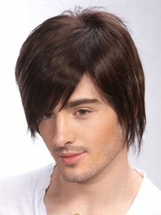 100% Remy Human Hair Casual Full Lace Mens Wig