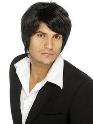 Fancy Human Hair Mens Capless Mens Wig