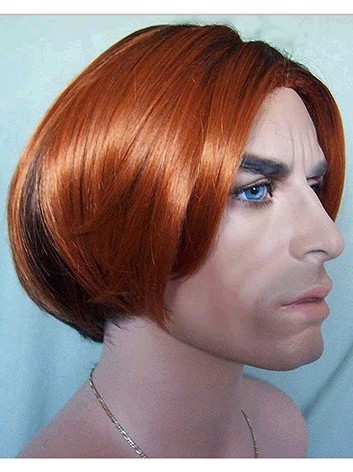 Sketchy Short Straight Synthetic Lace Front Mens Wig