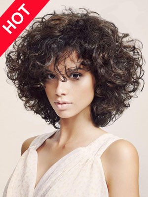 Human Hair Full Curls Cheap Wig