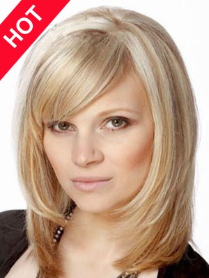 Synthetic Shoulder Length Chemotherapy Wig