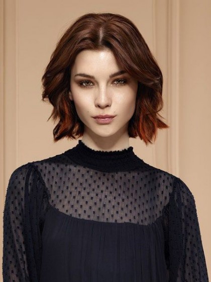 Chic Lace Front Synthetic Wavy Wig