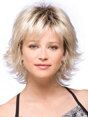 Stylish Short Straight Capless Synthetic Wig